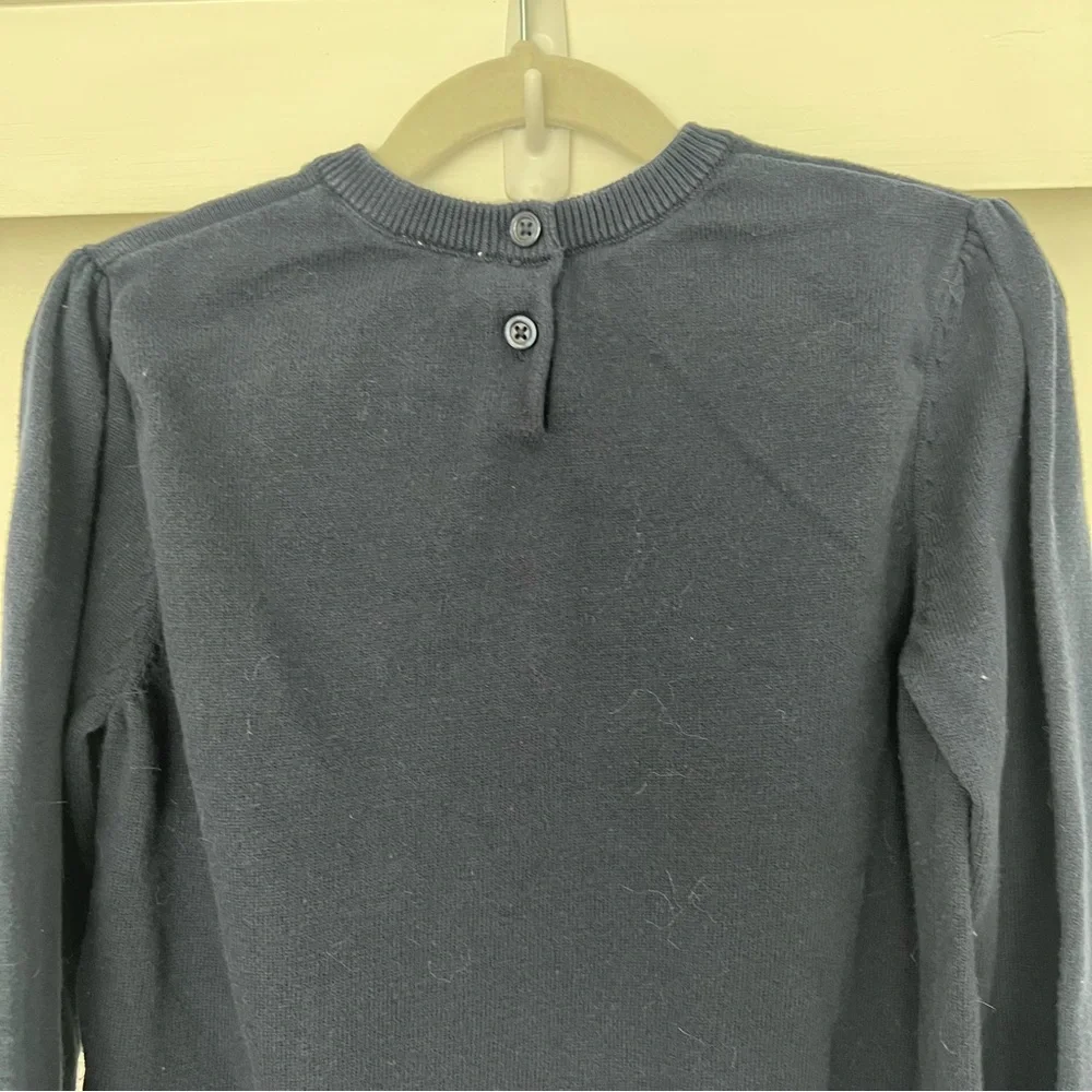 Gymboree Girls Embroidered Apple Sweater - Teacher's Favorite - Blue‎ SIZE 10